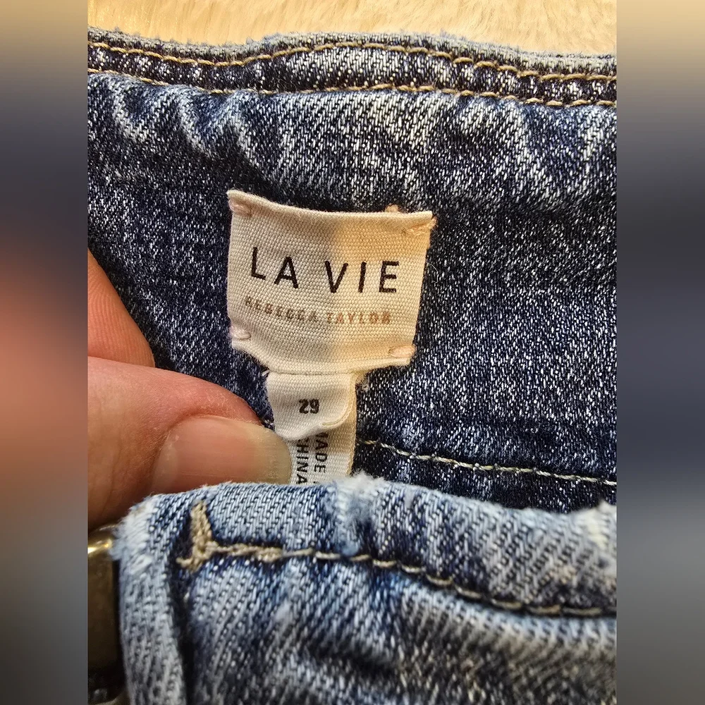 Rebecca Taylor La Vie High Waist Denim Pencil Skirt Size 29 - Picture 5 of 11